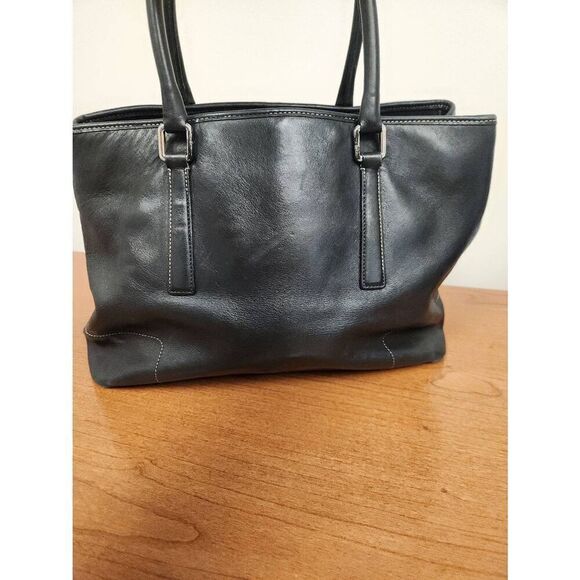 Coach Hamptons tote bag 7757 Black leather Tote - Picture 5 of 10